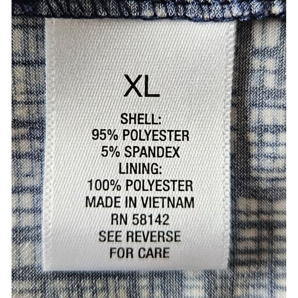 Roz & Ali Woman Size XL One Piece Cropped Wide Leg Jump Suit BOHO Beach Nautical - Picture 8 of 9